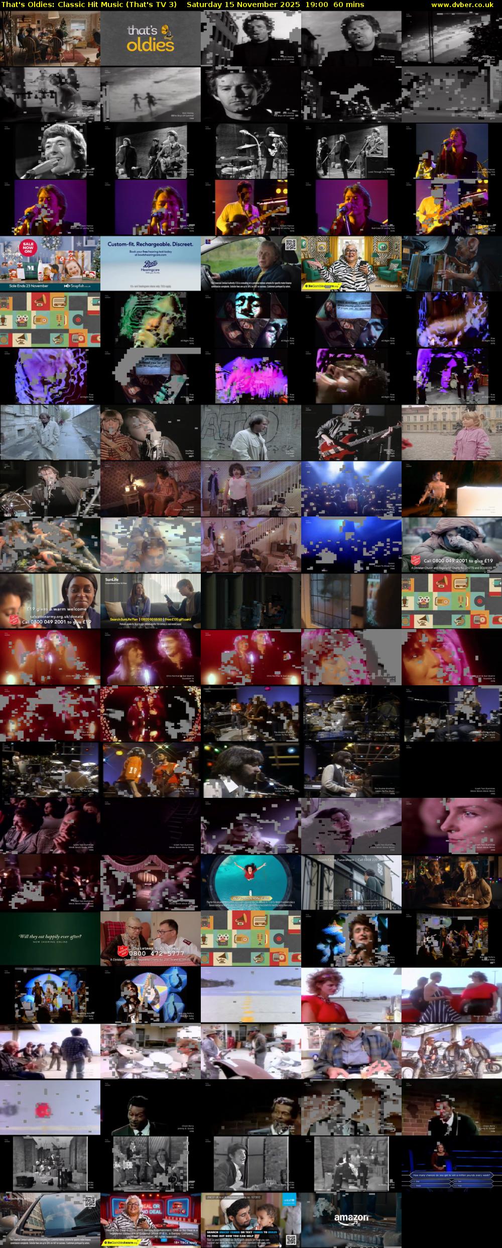 That's Oldies: Classic Hit Music (That's TV 3) Saturday 15 November 2025 19:00 - 20:00