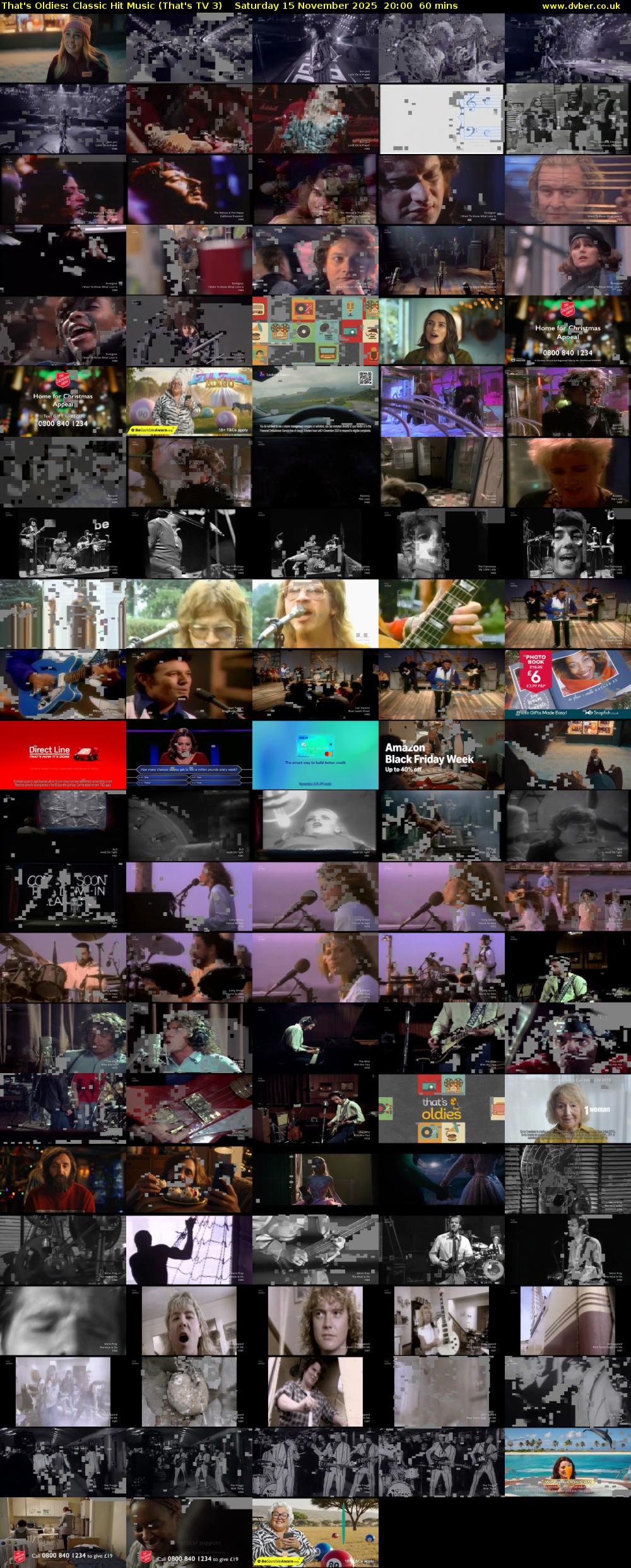 That's Oldies: Classic Hit Music (That's TV 3) Saturday 15 November 2025 20:00 - 21:00