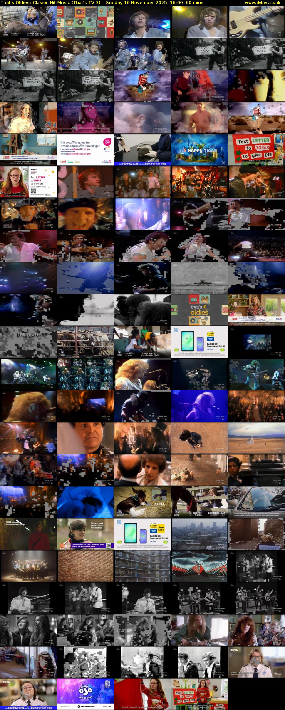 That's Oldies: Classic Hit Music (That's TV 3) Sunday 16 November 2025 16:00 - 17:00