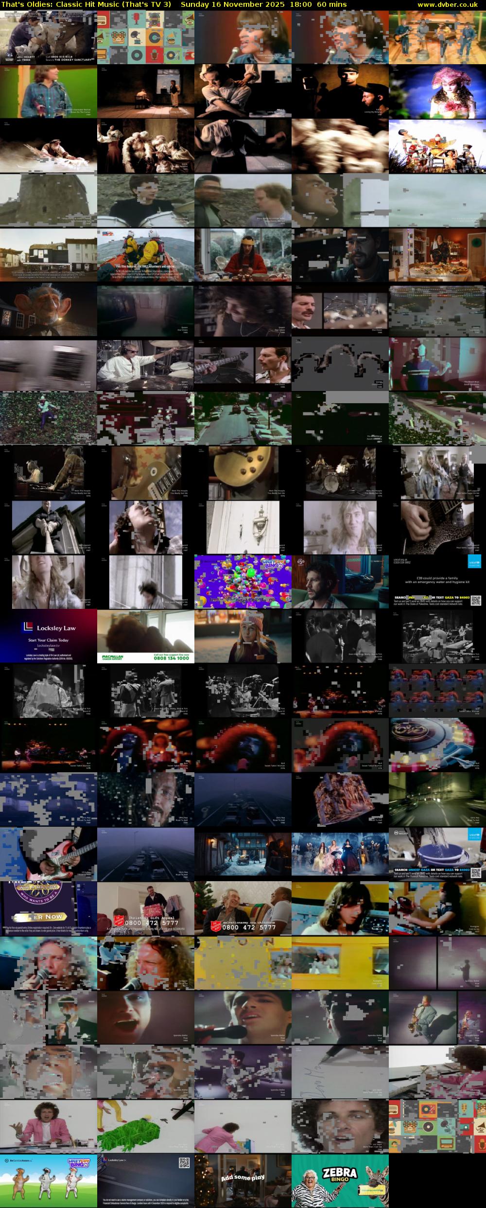 That's Oldies: Classic Hit Music (That's TV 3) Sunday 16 November 2025 18:00 - 19:00