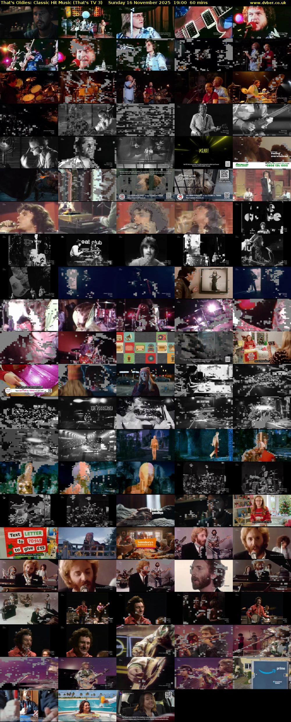 That's Oldies: Classic Hit Music (That's TV 3) Sunday 16 November 2025 19:00 - 20:00