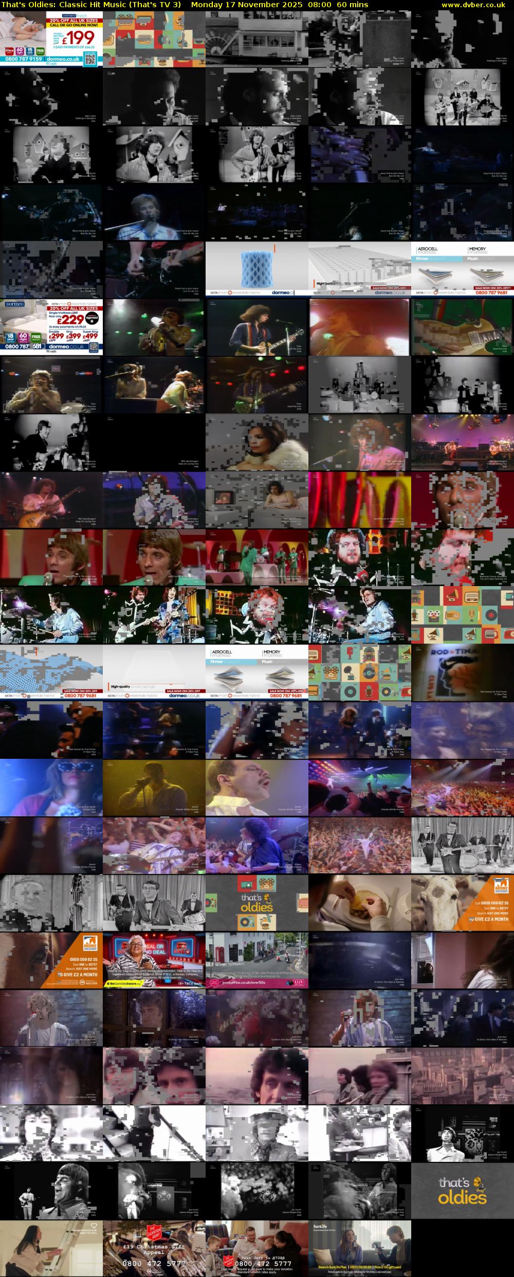 That's Oldies: Classic Hit Music (That's TV 3) Monday 17 November 2025 08:00 - 09:00