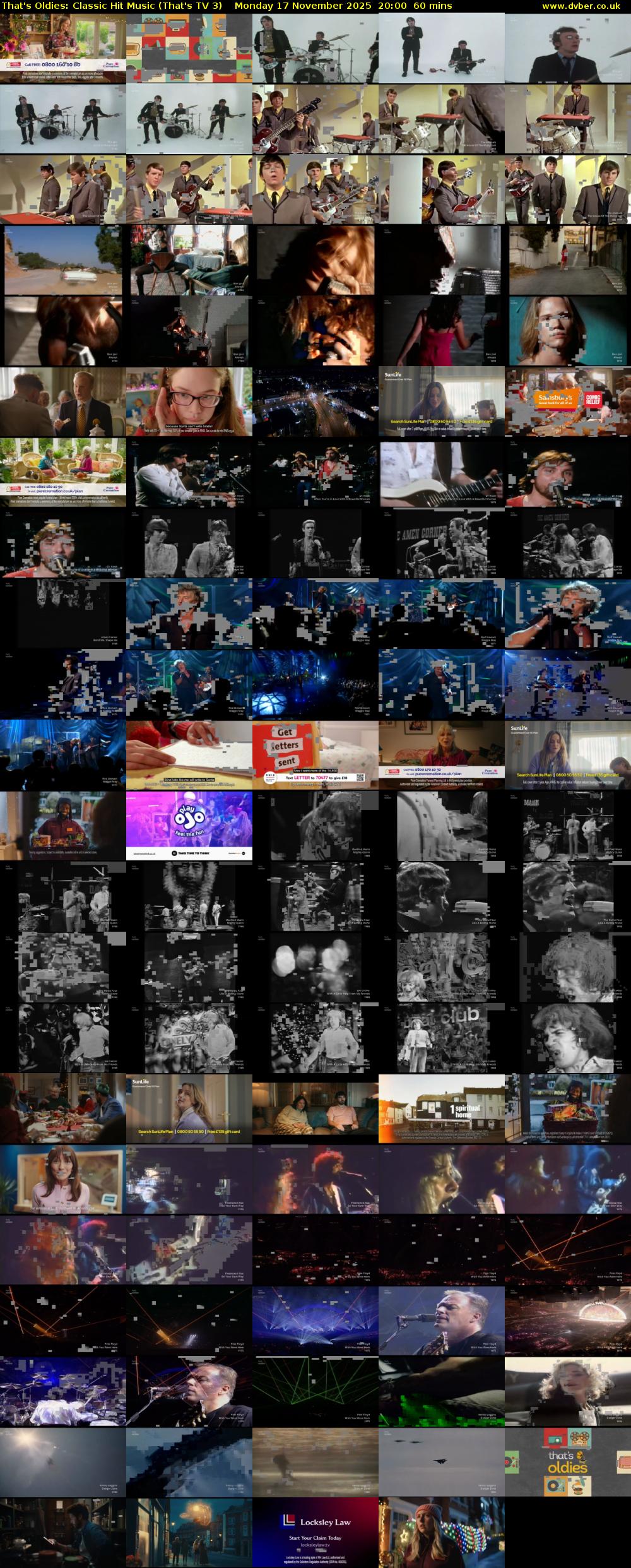 That's Oldies: Classic Hit Music (That's TV 3) Monday 17 November 2025 20:00 - 21:00