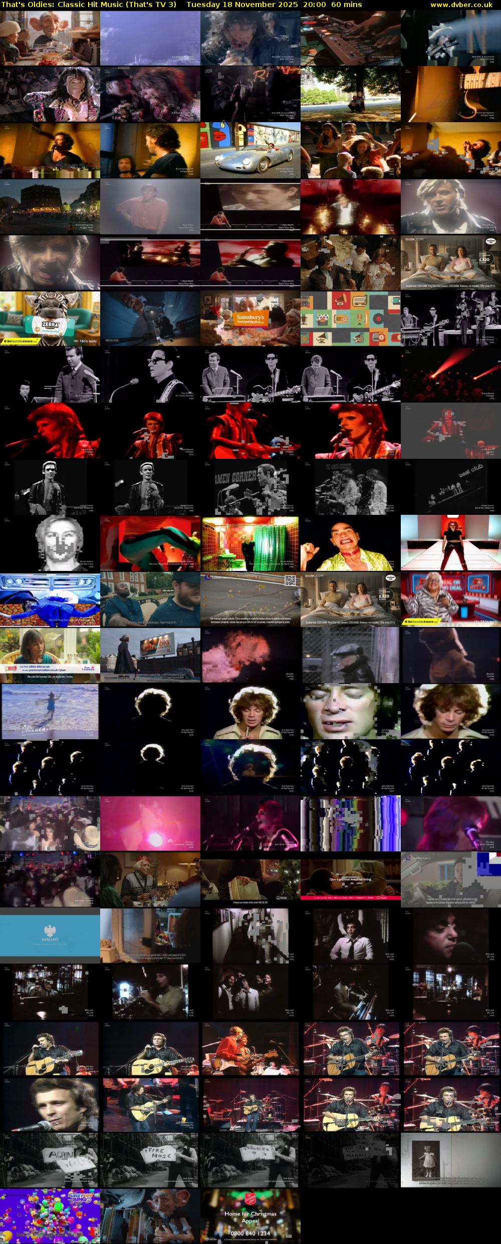 That's Oldies: Classic Hit Music (That's TV 3) Tuesday 18 November 2025 20:00 - 21:00