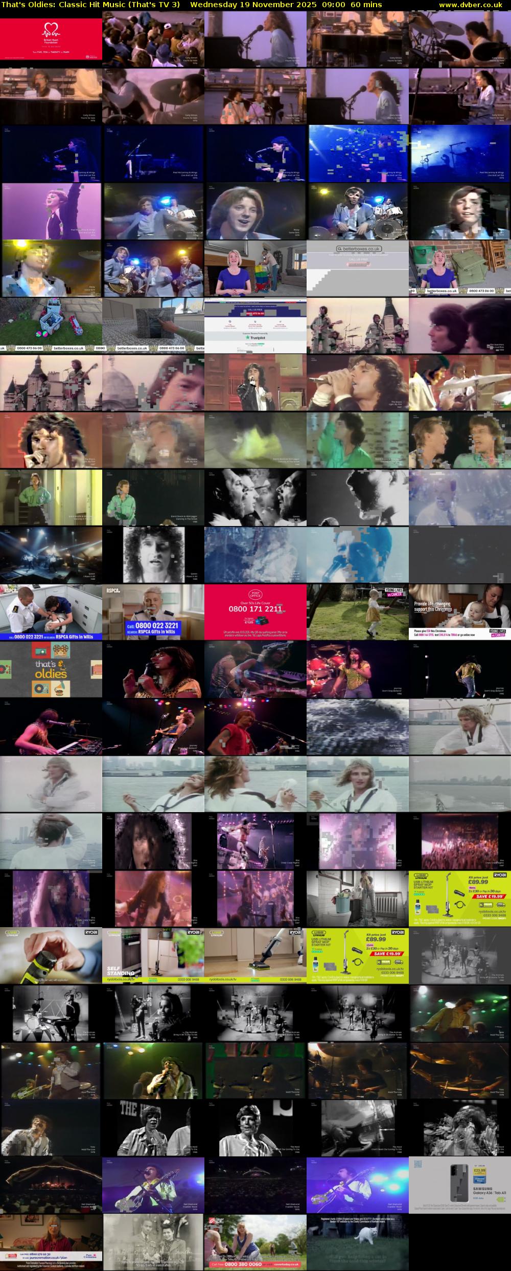 That's Oldies: Classic Hit Music (That's TV 3) Wednesday 19 November 2025 09:00 - 10:00