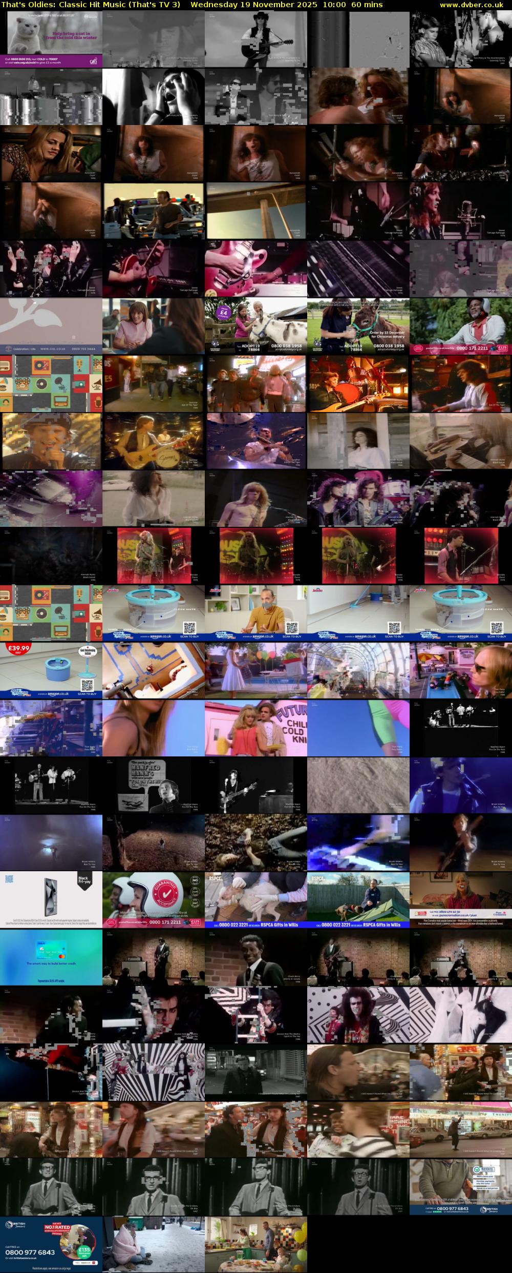 That's Oldies: Classic Hit Music (That's TV 3) Wednesday 19 November 2025 10:00 - 11:00