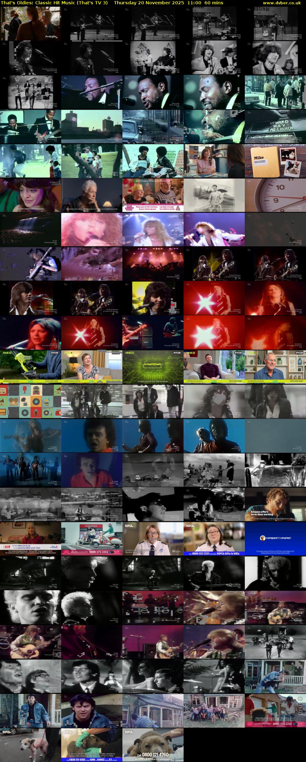 That's Oldies: Classic Hit Music (That's TV 3) Thursday 20 November 2025 11:00 - 12:00