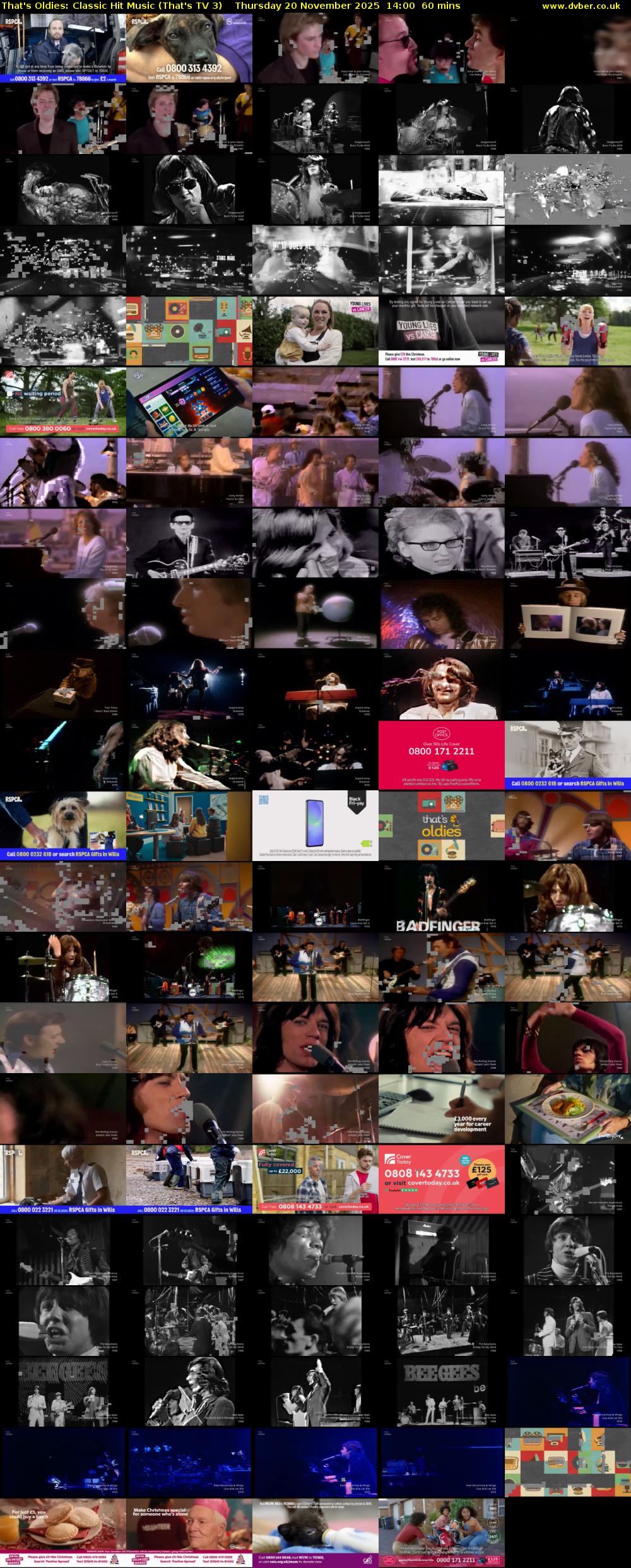 That's Oldies: Classic Hit Music (That's TV 3) Thursday 20 November 2025 14:00 - 15:00