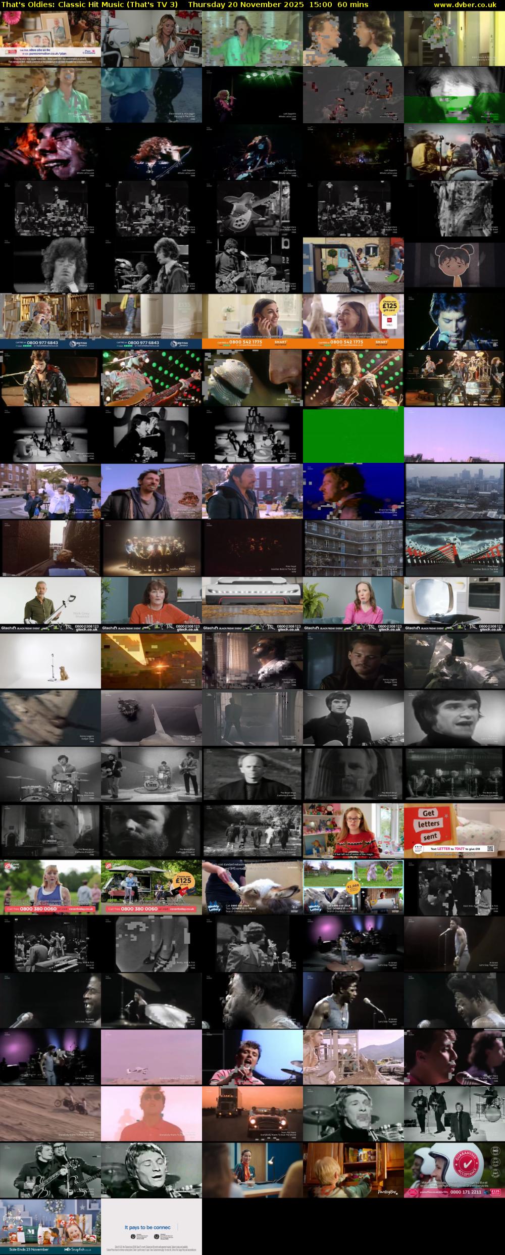 That's Oldies: Classic Hit Music (That's TV 3) Thursday 20 November 2025 15:00 - 16:00