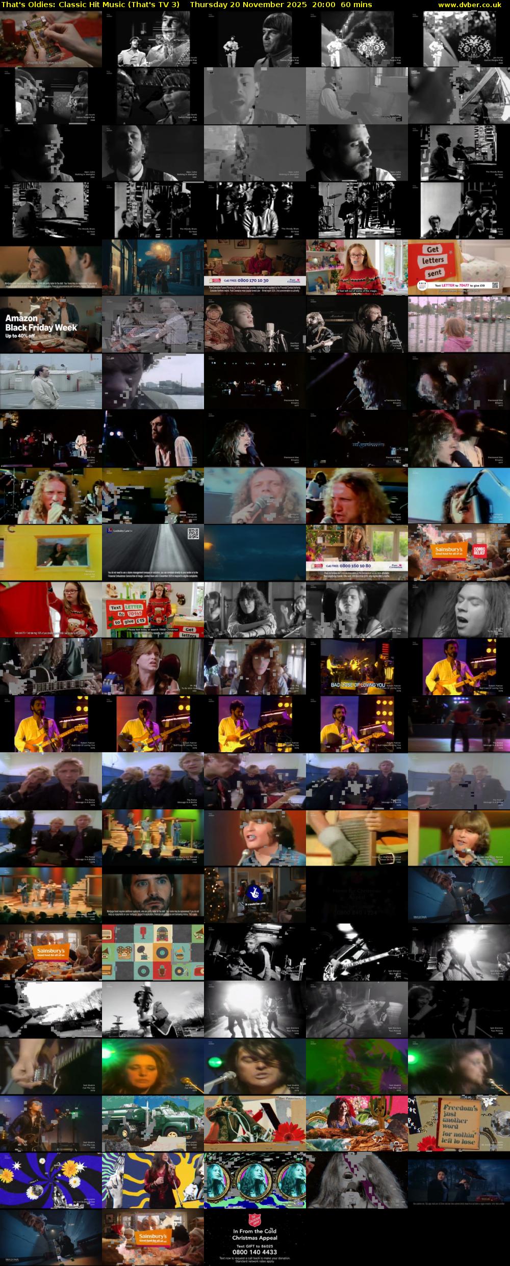 That's Oldies: Classic Hit Music (That's TV 3) Thursday 20 November 2025 20:00 - 21:00