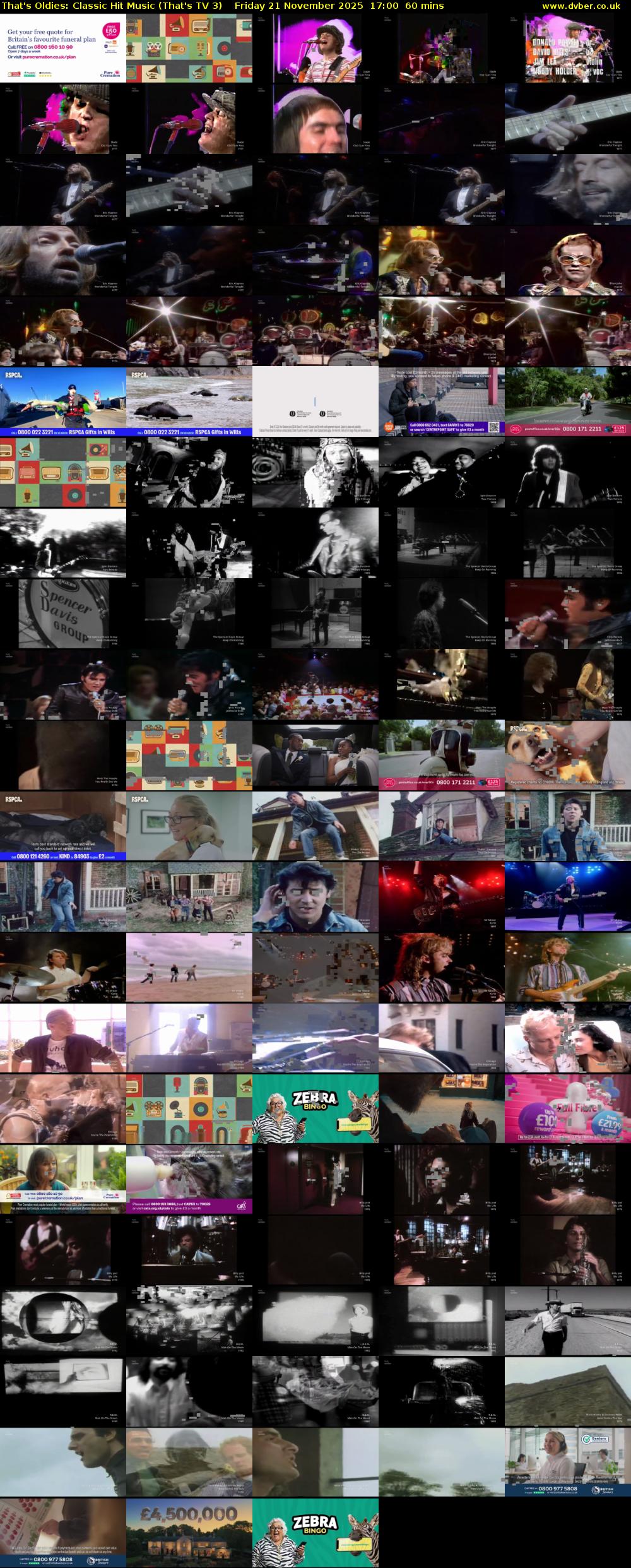 That's Oldies: Classic Hit Music (That's TV 3) Friday 21 November 2025 17:00 - 18:00