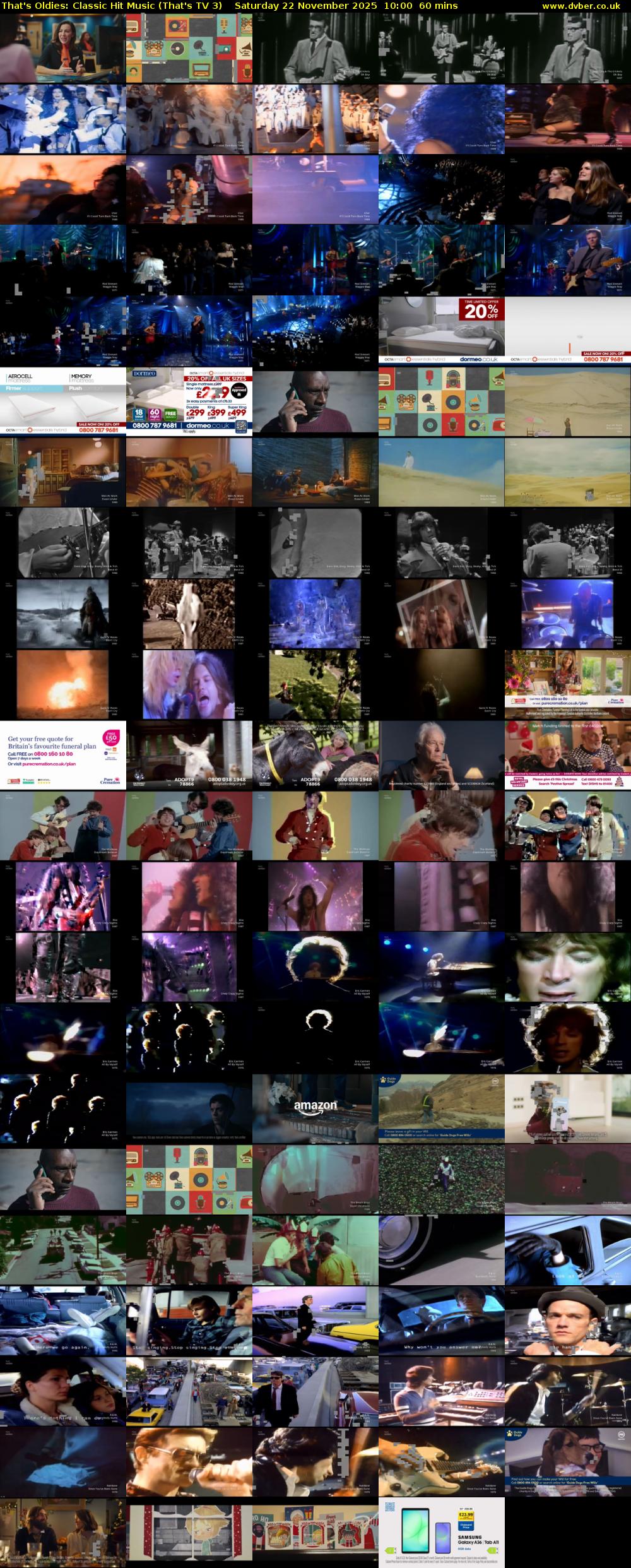 That's Oldies: Classic Hit Music (That's TV 3) Saturday 22 November 2025 10:00 - 11:00