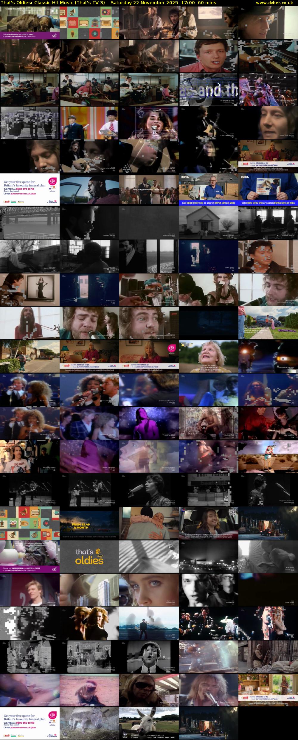 That's Oldies: Classic Hit Music (That's TV 3) Saturday 22 November 2025 17:00 - 18:00