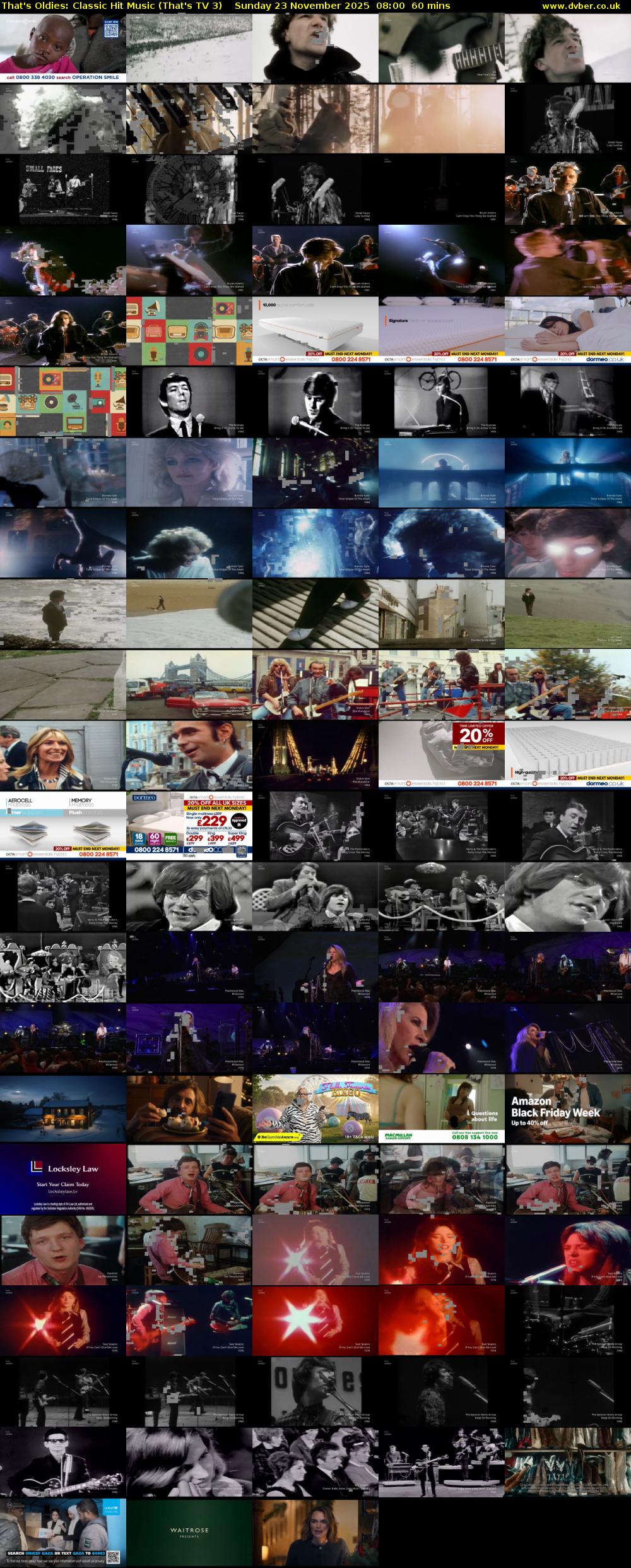 That's Oldies: Classic Hit Music (That's TV 3) Sunday 23 November 2025 08:00 - 09:00