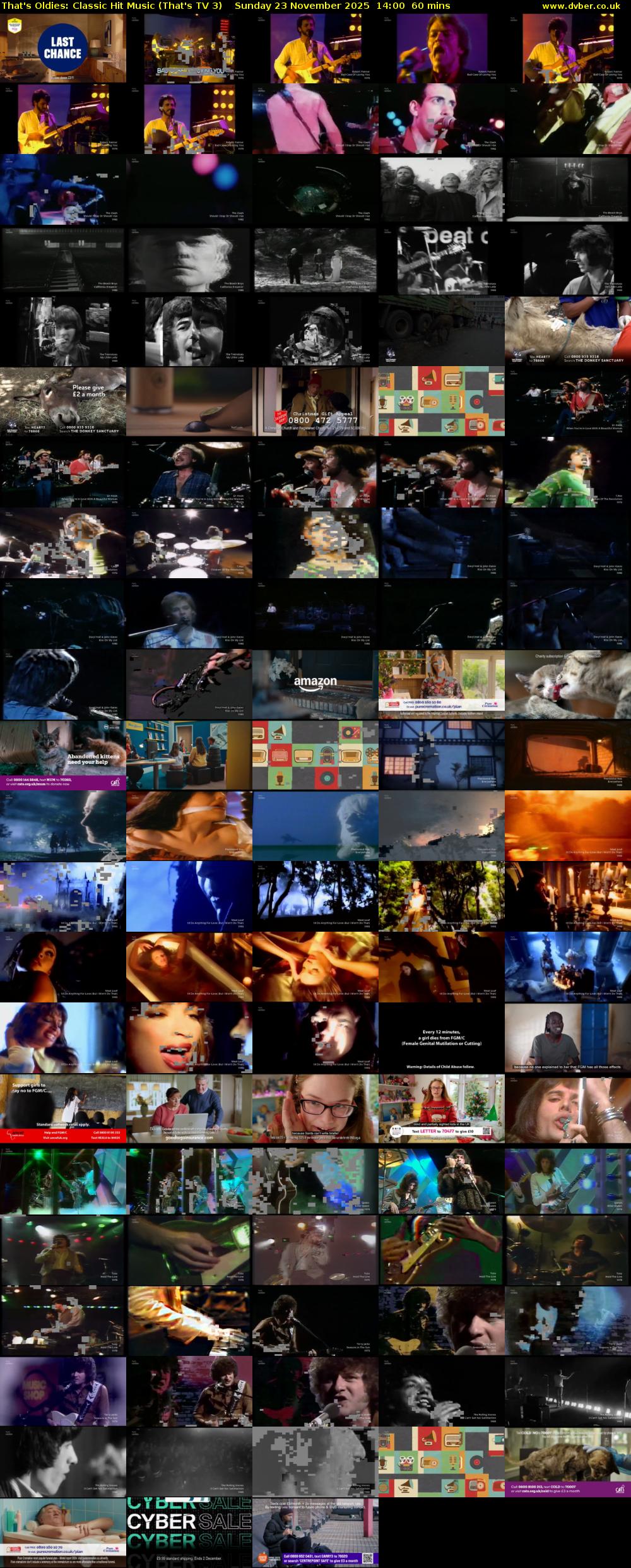 That's Oldies: Classic Hit Music (That's TV 3) Sunday 23 November 2025 14:00 - 15:00