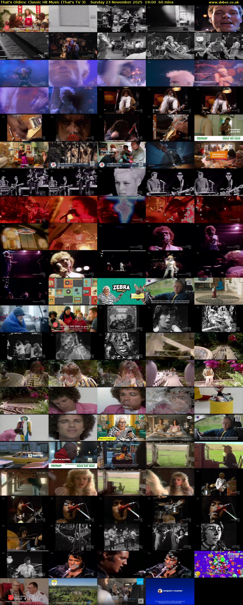 That's Oldies: Classic Hit Music (That's TV 3) Sunday 23 November 2025 19:00 - 20:00