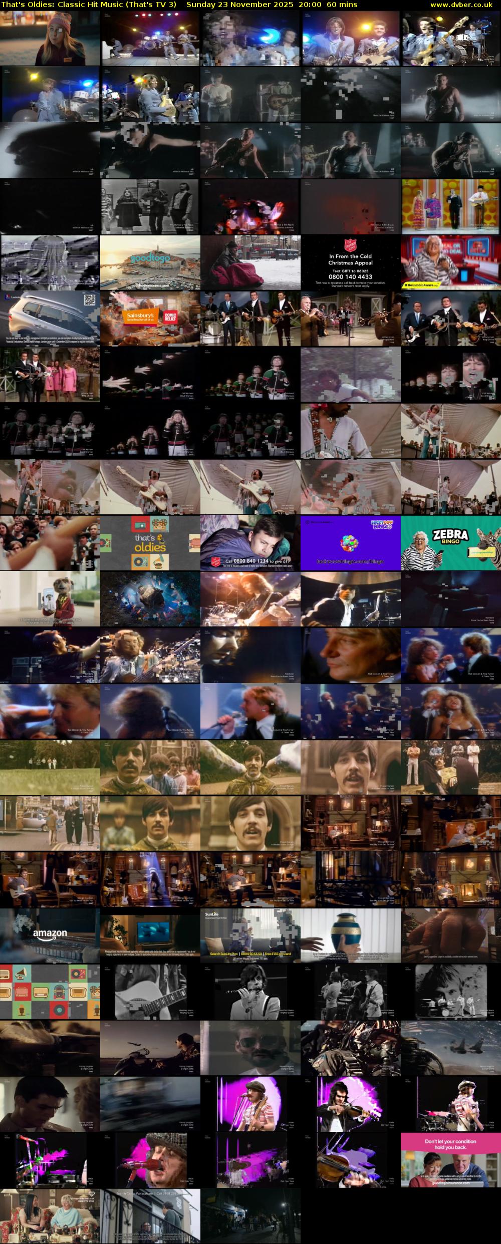 That's Oldies: Classic Hit Music (That's TV 3) Sunday 23 November 2025 20:00 - 21:00