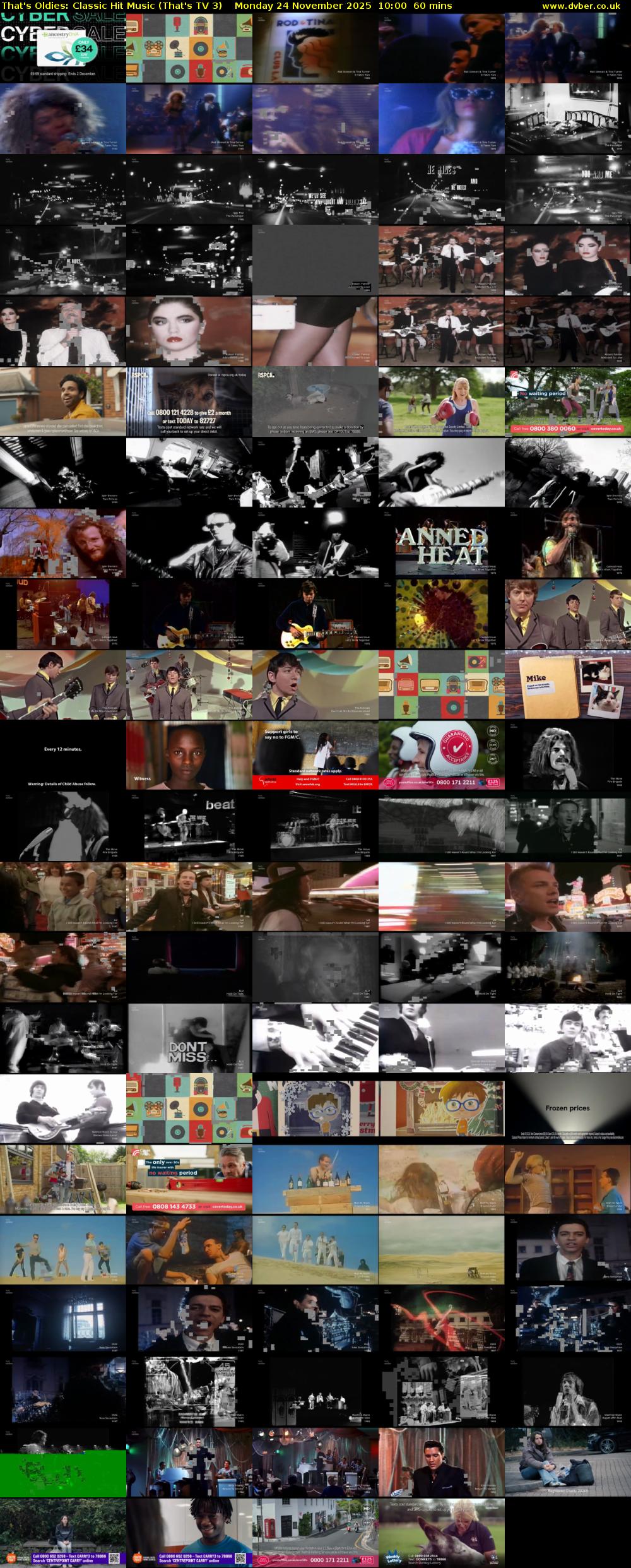 That's Oldies: Classic Hit Music (That's TV 3) Monday 24 November 2025 10:00 - 11:00