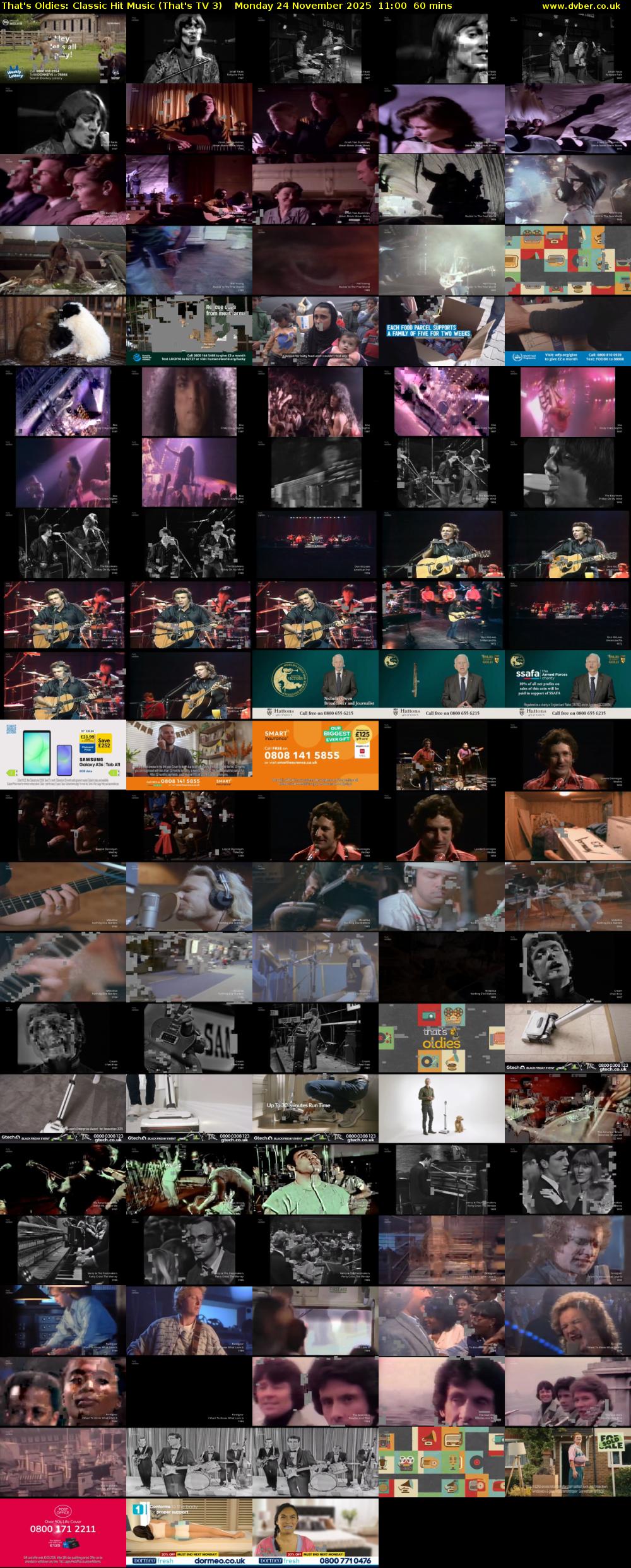 That's Oldies: Classic Hit Music (That's TV 3) Monday 24 November 2025 11:00 - 12:00