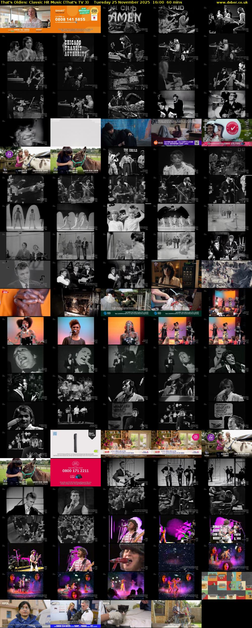 That's Oldies: Classic Hit Music (That's TV 3) Tuesday 25 November 2025 16:00 - 17:00