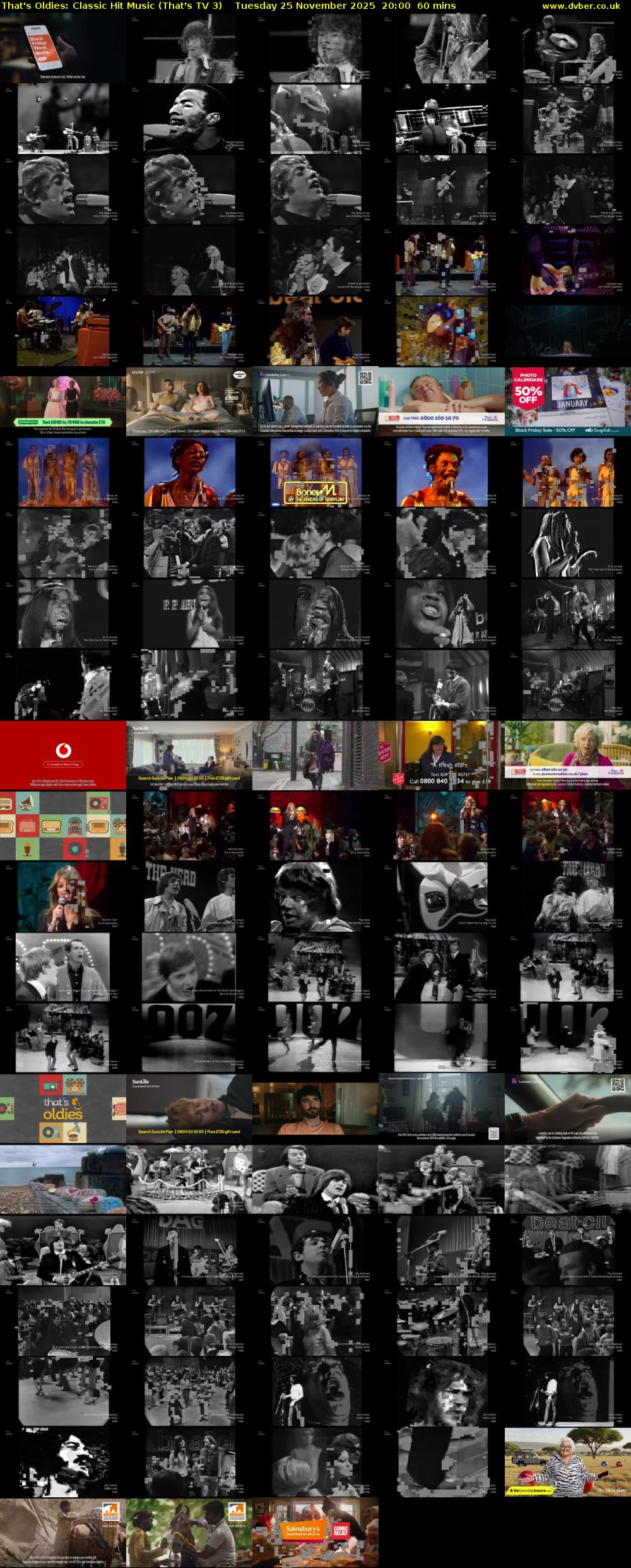 That's Oldies: Classic Hit Music (That's TV 3) Tuesday 25 November 2025 20:00 - 21:00