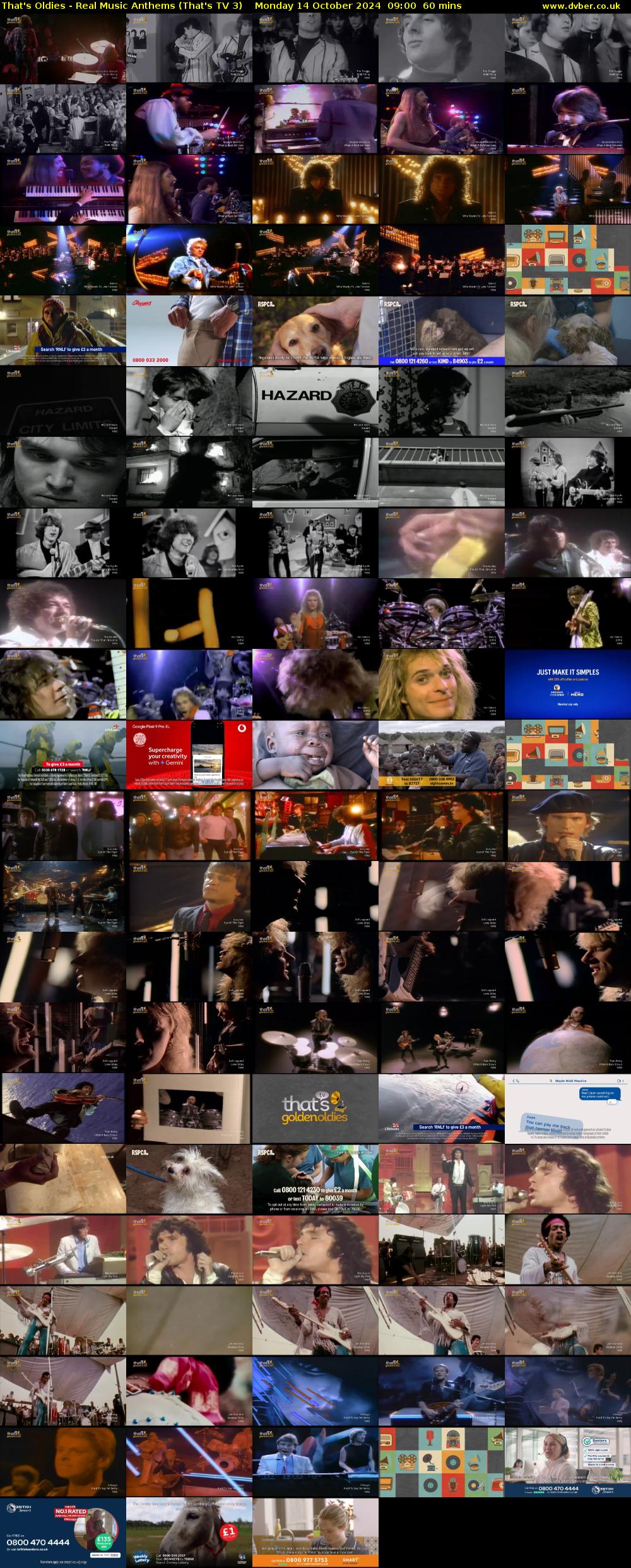 That's Oldies - Real Music Anthems (That's TV 3) Monday 14 October 2024 09:00 - 10:00