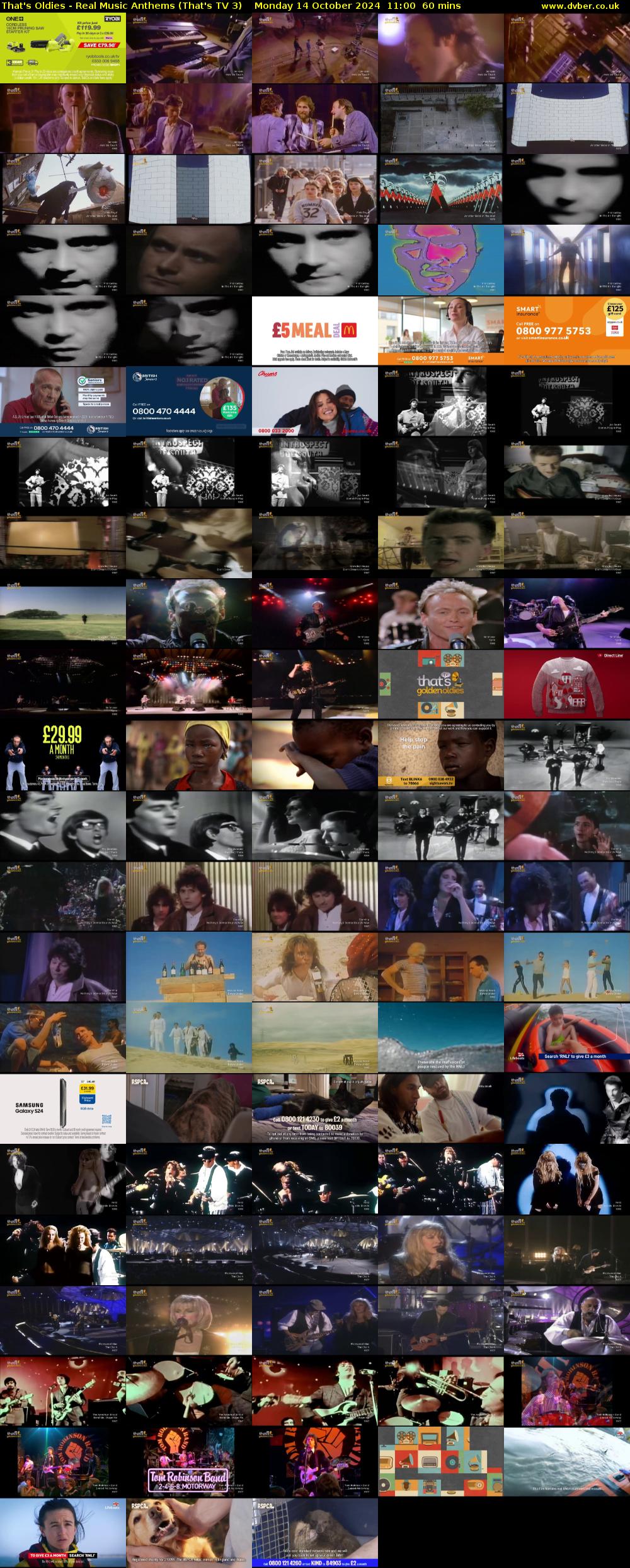 That's Oldies - Real Music Anthems (That's TV 3) Monday 14 October 2024 11:00 - 12:00