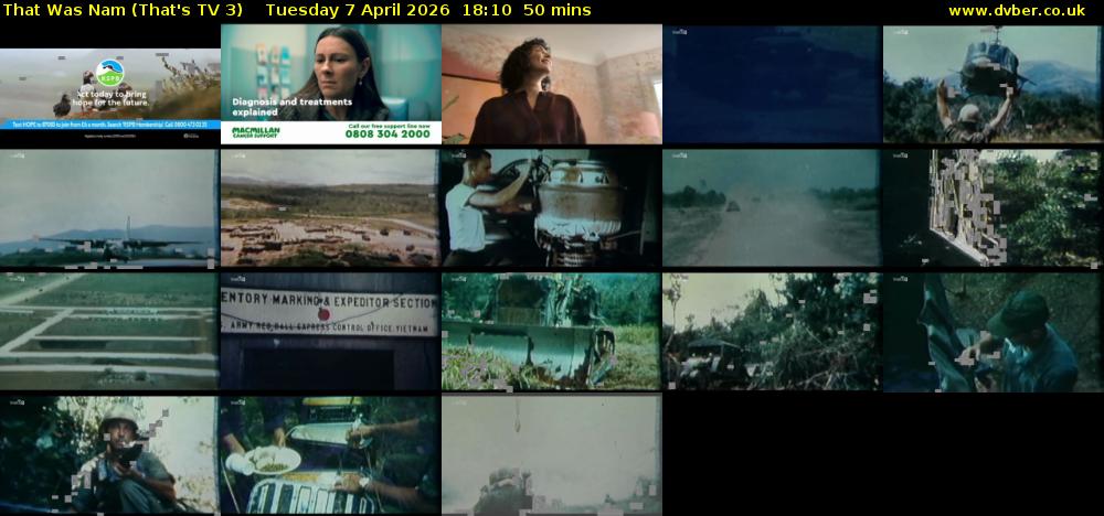 That Was Nam (That's TV 3) Tuesday 7 April 2026 18:10 - 19:00