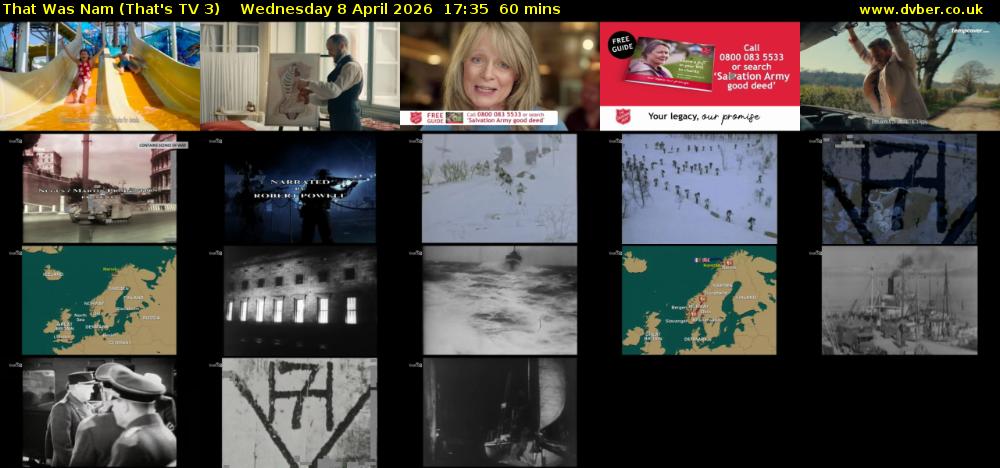 That Was Nam (That's TV 3) Wednesday 8 April 2026 17:35 - 18:35