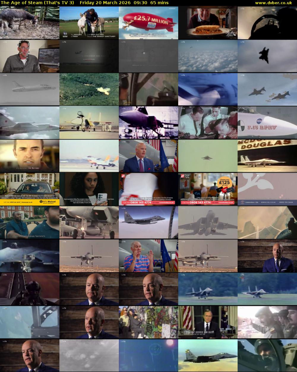 The Age of Steam (That's TV 3) Friday 20 March 2026 09:30 - 10:35