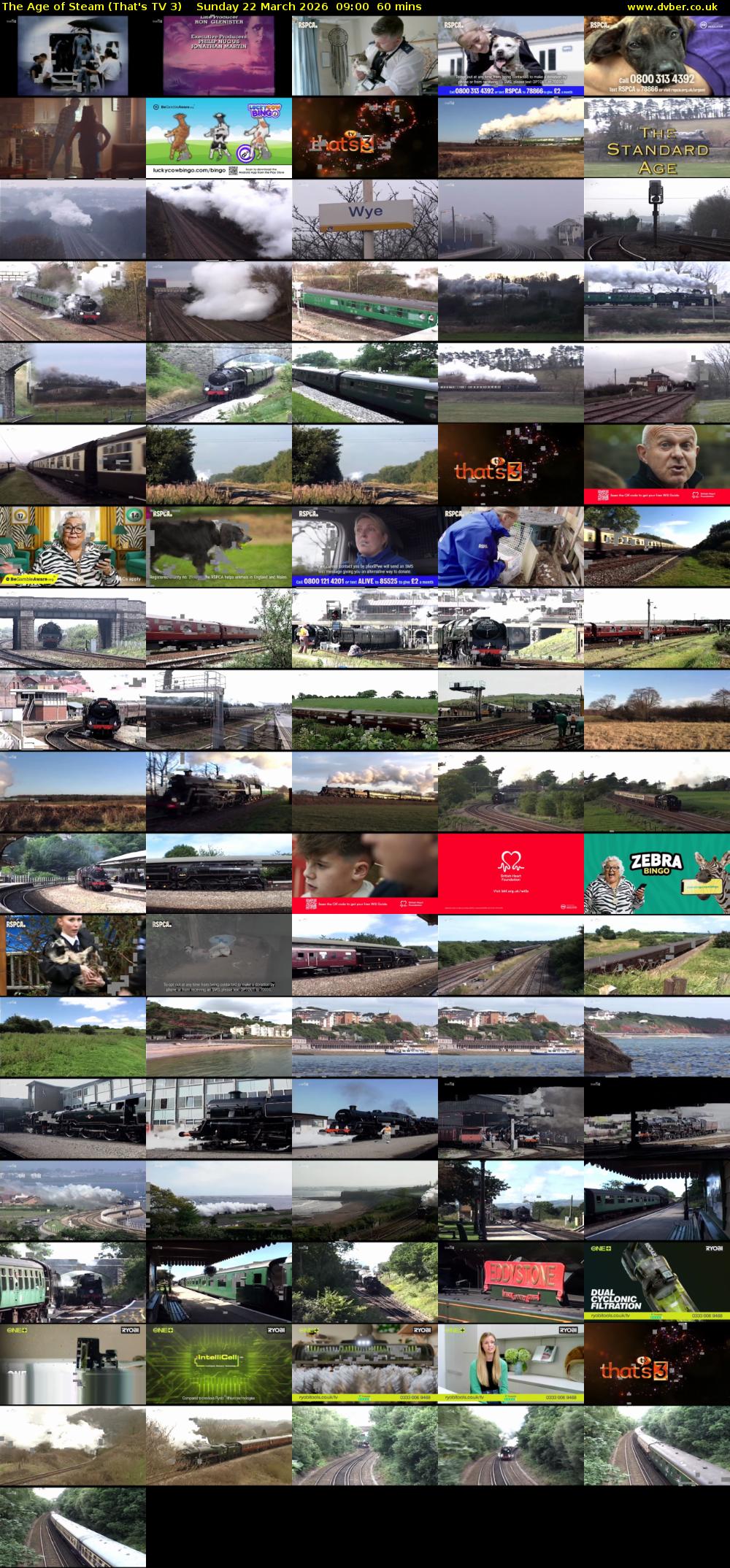 The Age of Steam (That's TV 3) Sunday 22 March 2026 09:00 - 10:00