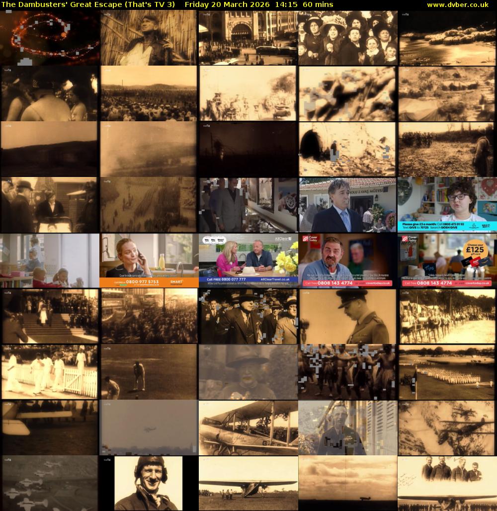 The Dambusters' Great Escape (That's TV 3) Friday 20 March 2026 14:15 - 15:15