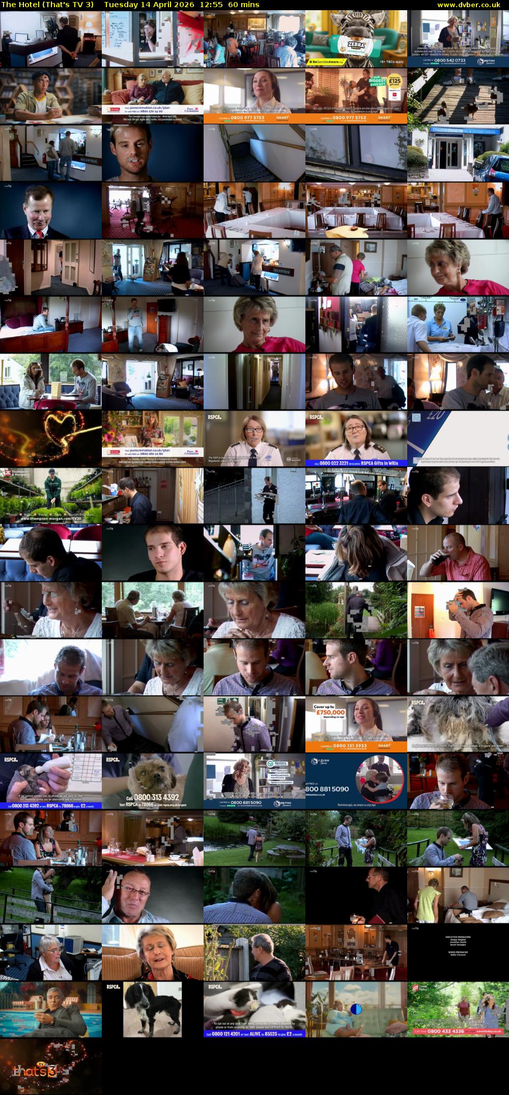 The Hotel (That's TV 3) Tuesday 14 April 2026 12:55 - 13:55