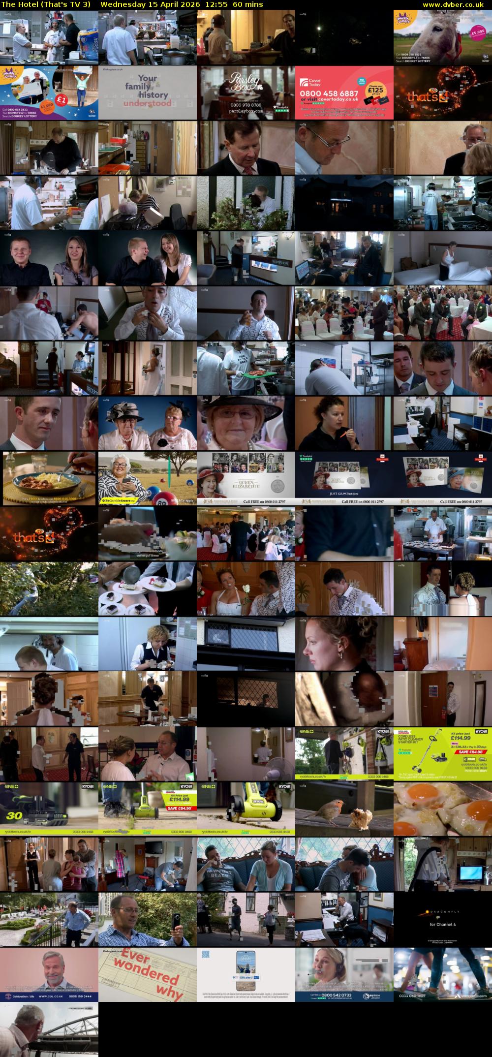 The Hotel (That's TV 3) Wednesday 15 April 2026 12:55 - 13:55