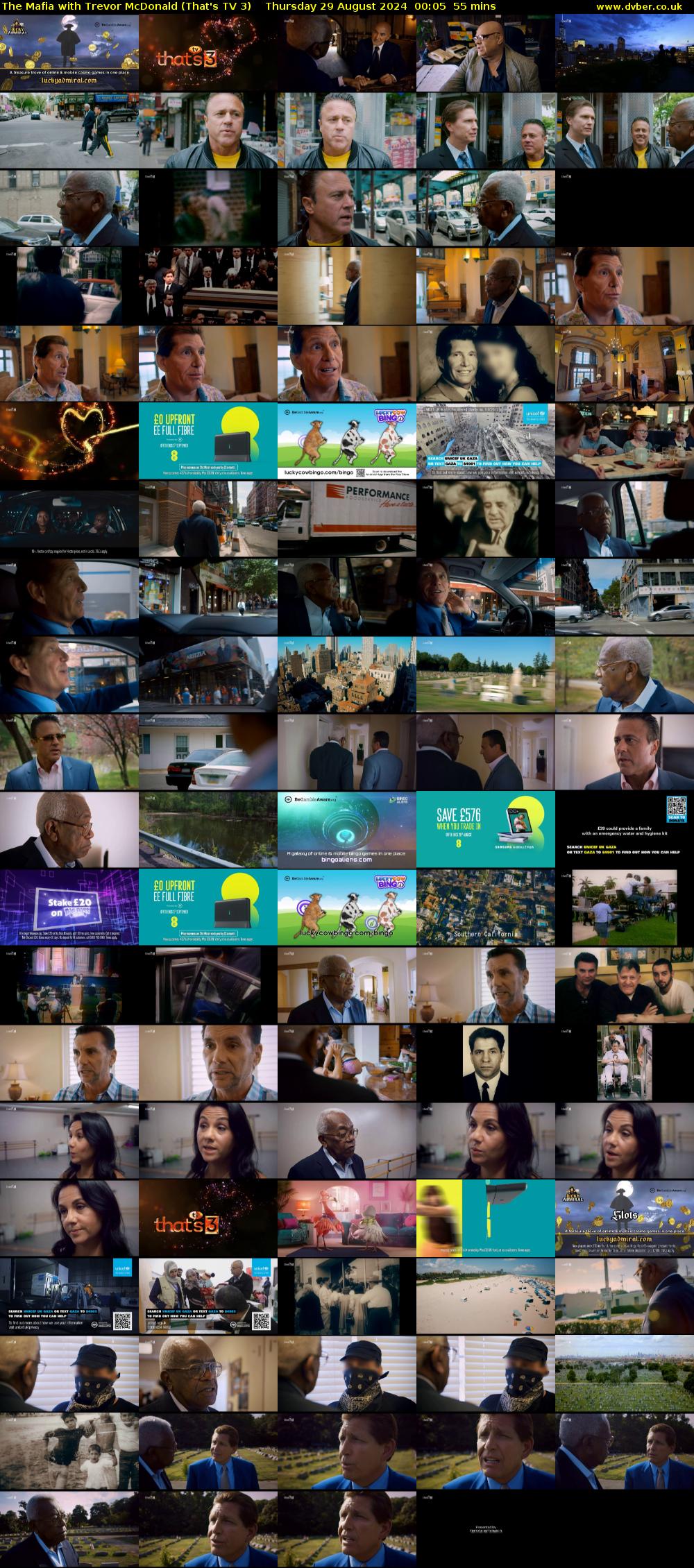 The Mafia with Trevor McDonald (That's TV 3) Thursday 29 August 2024 00:05 - 01:00