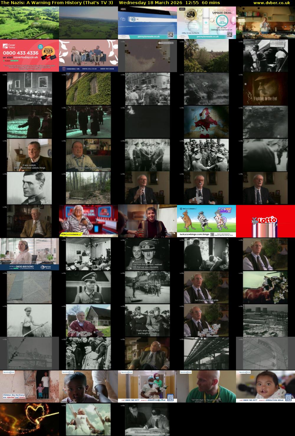 The Nazis: A Warning From History (That's TV 3) Wednesday 18 March 2026 12:55 - 13:55