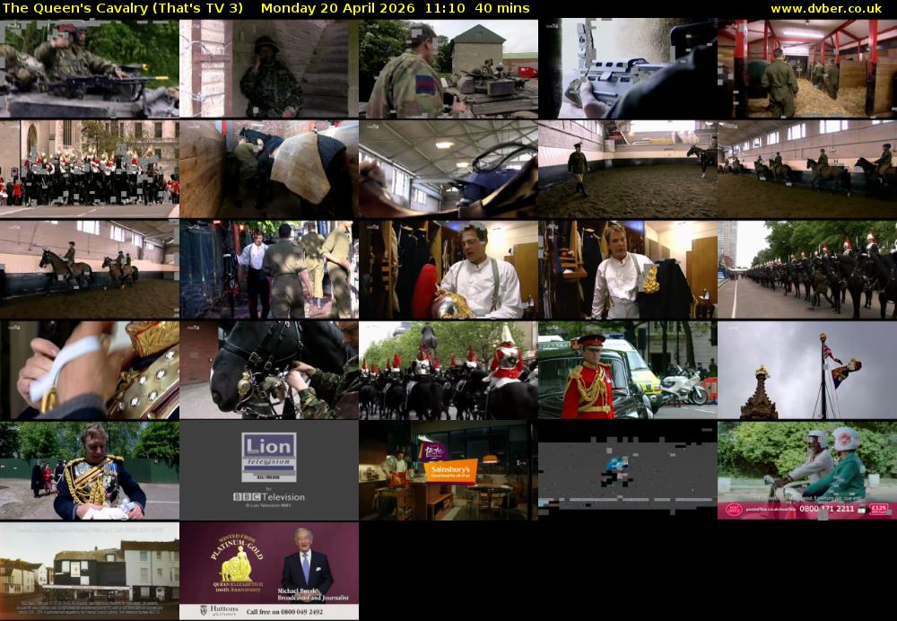 The Queen's Cavalry (That's TV 3) Monday 20 April 2026 11:10 - 11:50