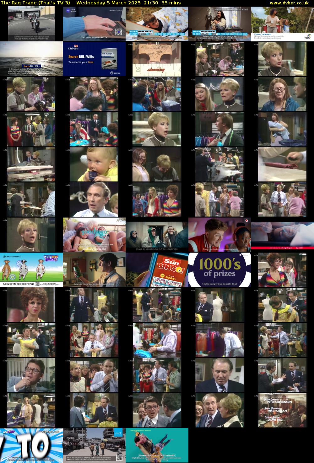 The Rag Trade (That's TV 3) Wednesday 5 March 2025 21:30 - 22:05
