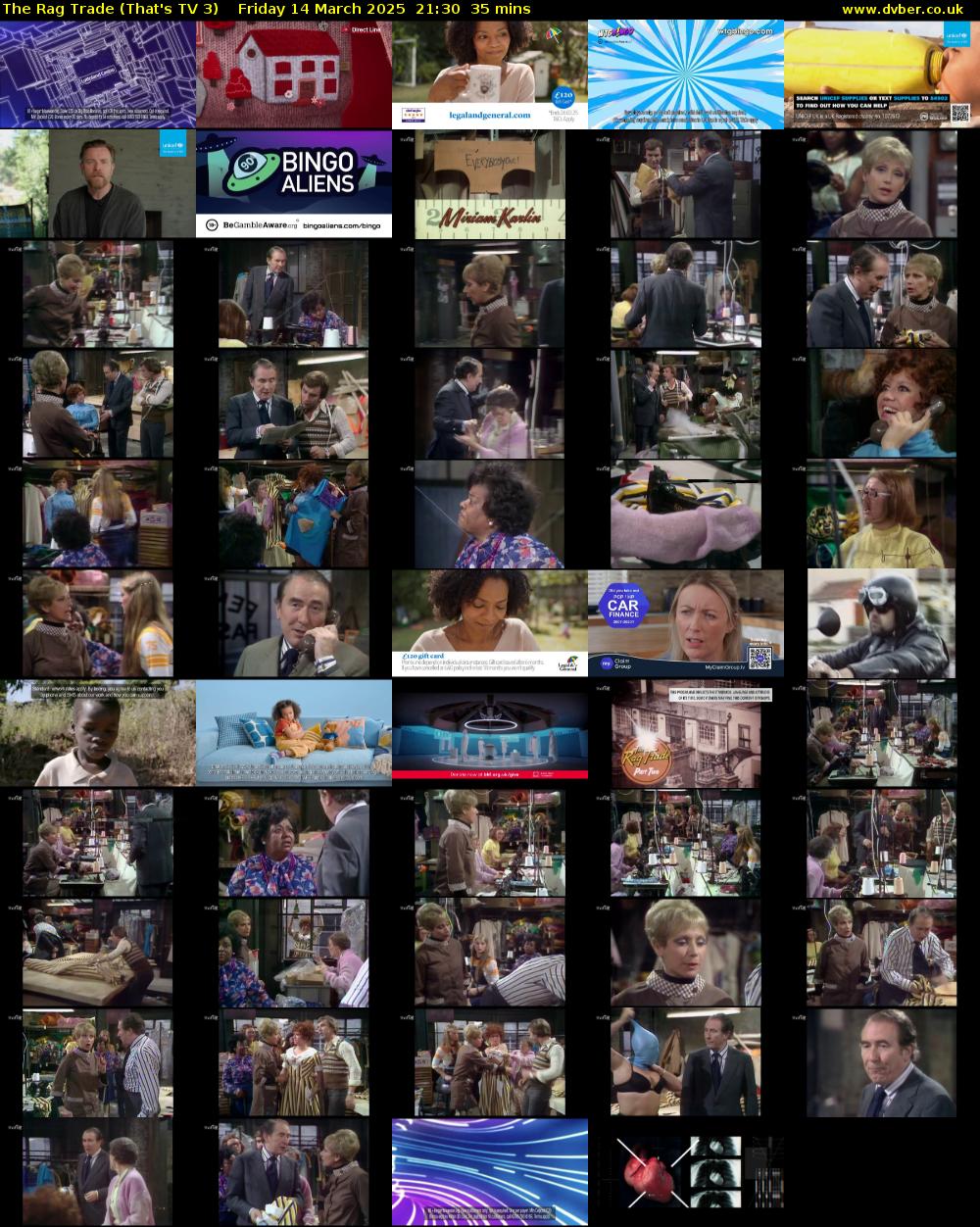 The Rag Trade (That's TV 3) Friday 14 March 2025 21:30 - 22:05