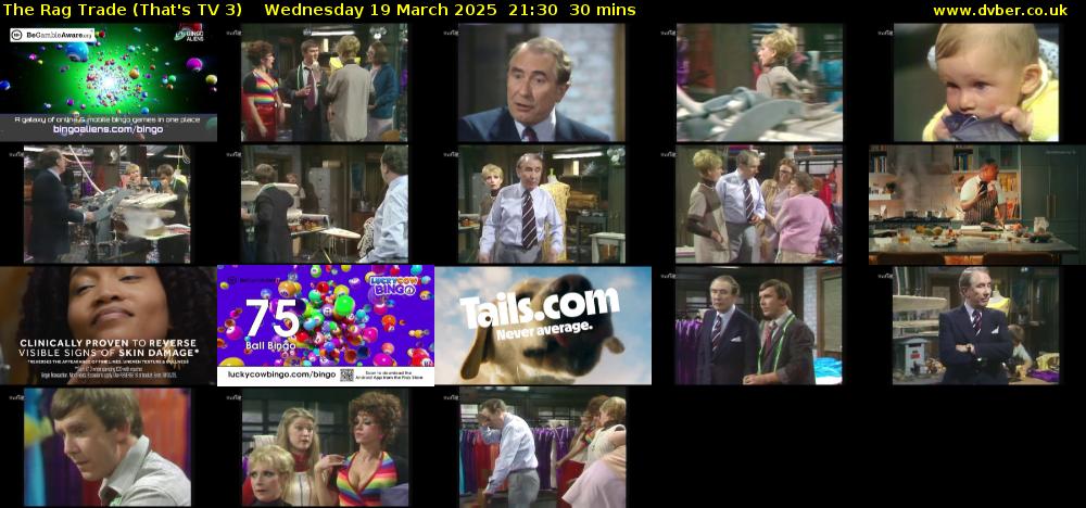 The Rag Trade (That's TV 3) Wednesday 19 March 2025 21:30 - 22:00