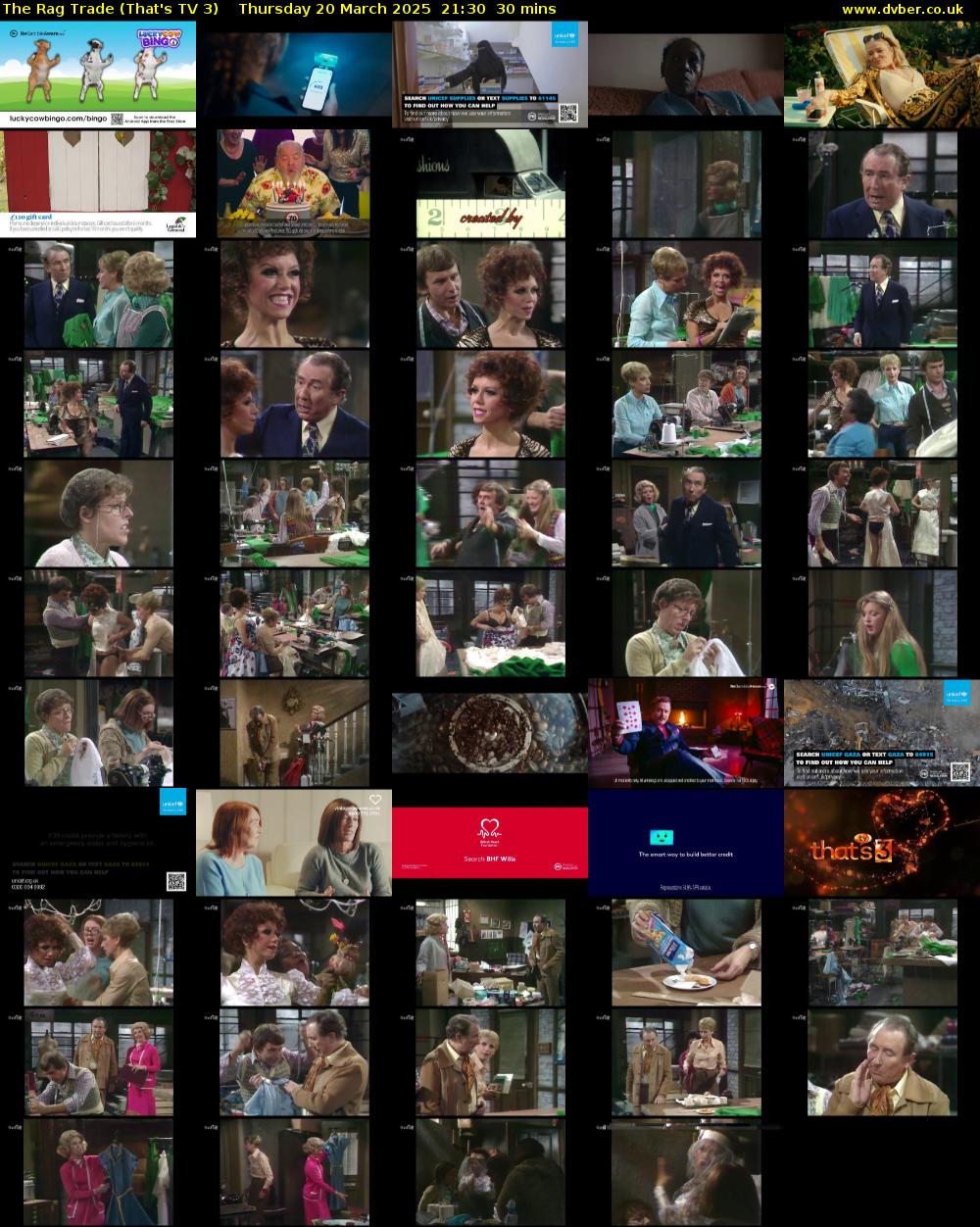 The Rag Trade (That's TV 3) Thursday 20 March 2025 21:30 - 22:00