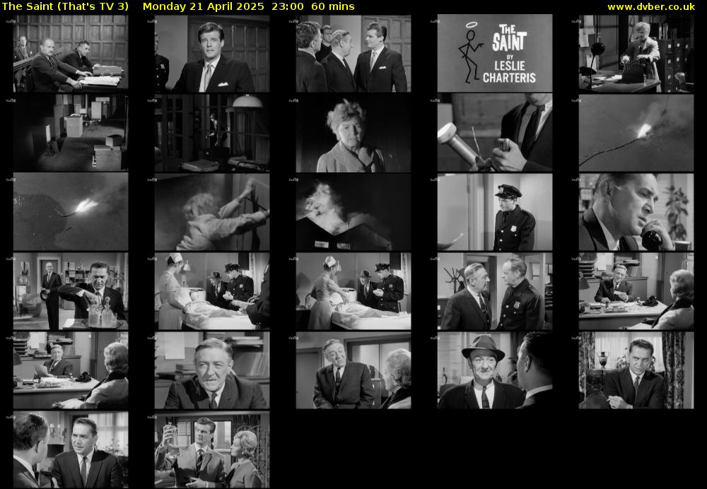 The Saint (That's TV 3) Monday 21 April 2025 23:00 - 00:00