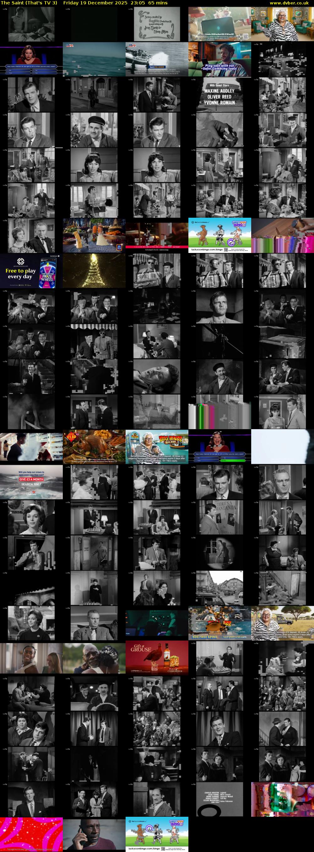 The Saint (That's TV 3) Friday 19 December 2025 23:05 - 00:10