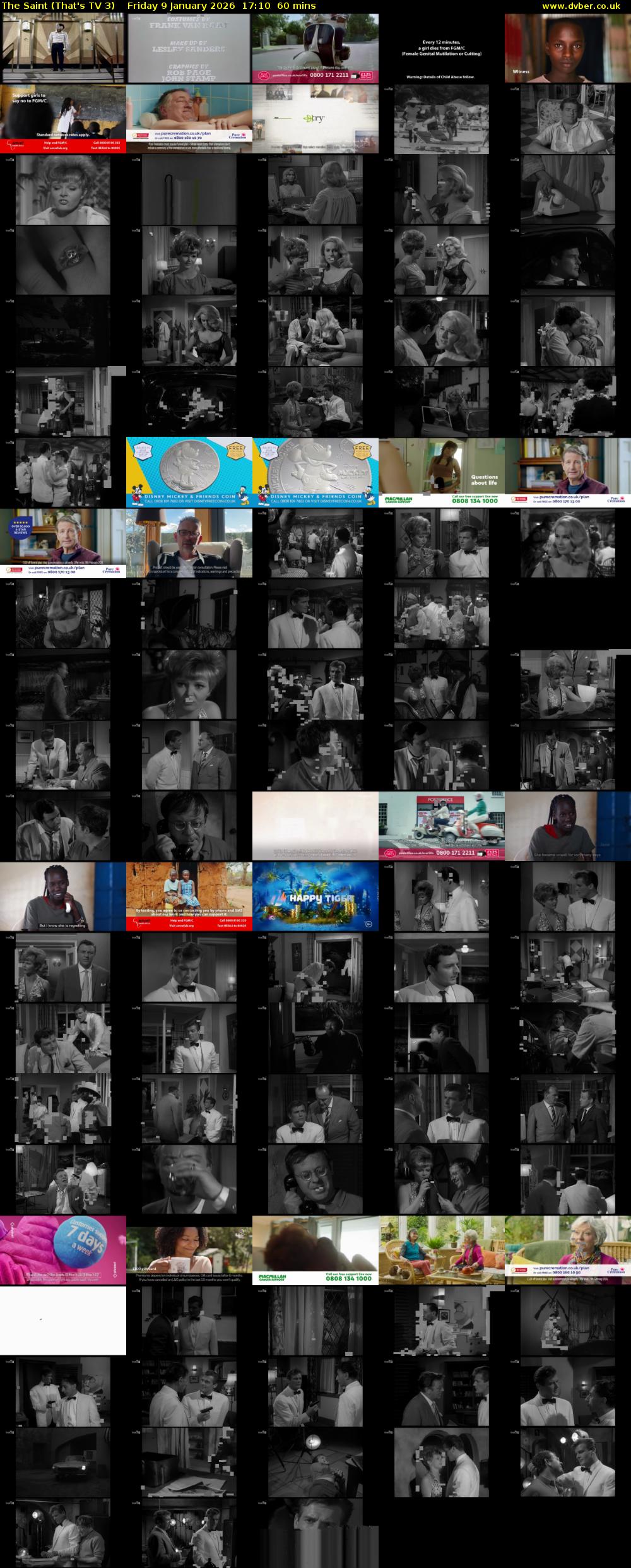 The Saint (That's TV 3) Friday 9 January 2026 17:10 - 18:10