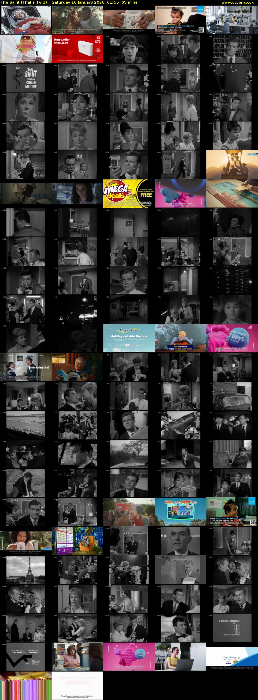 The Saint (That's TV 3) Saturday 10 January 2026 01:55 - 03:00