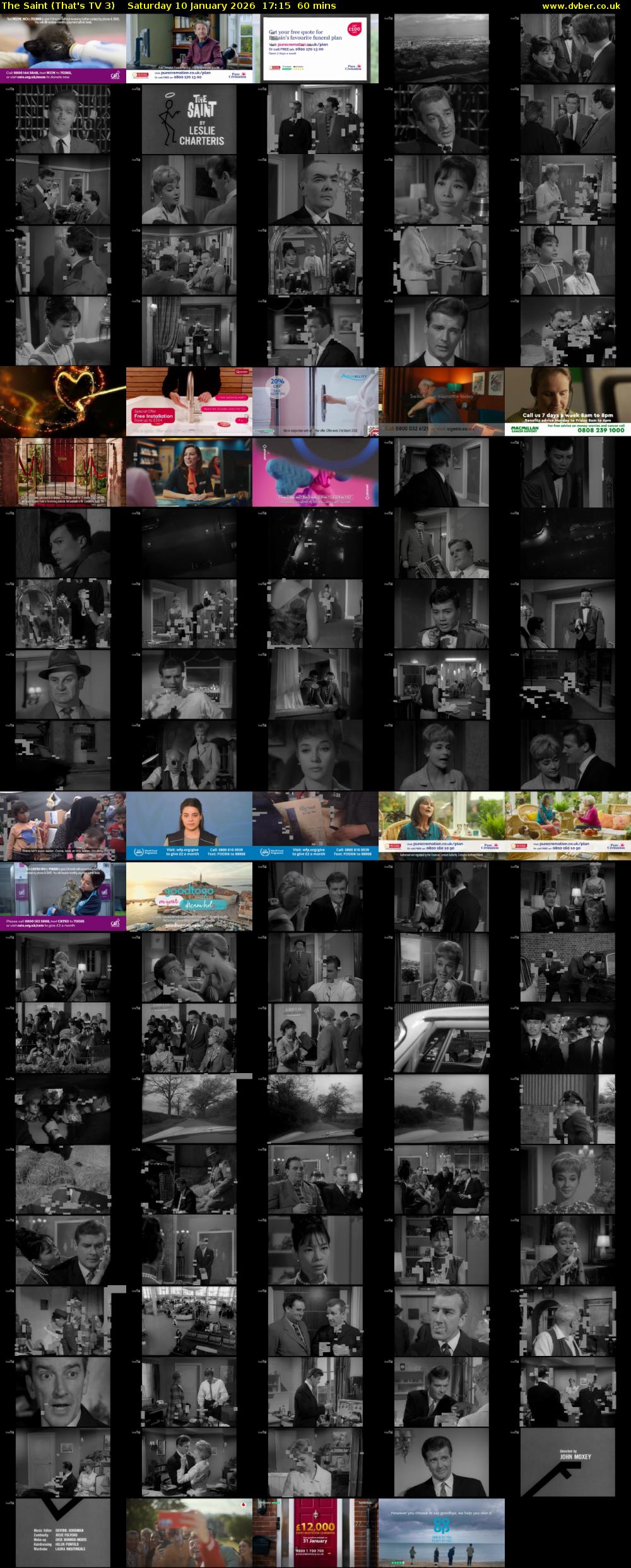 The Saint (That's TV 3) Saturday 10 January 2026 17:15 - 18:15