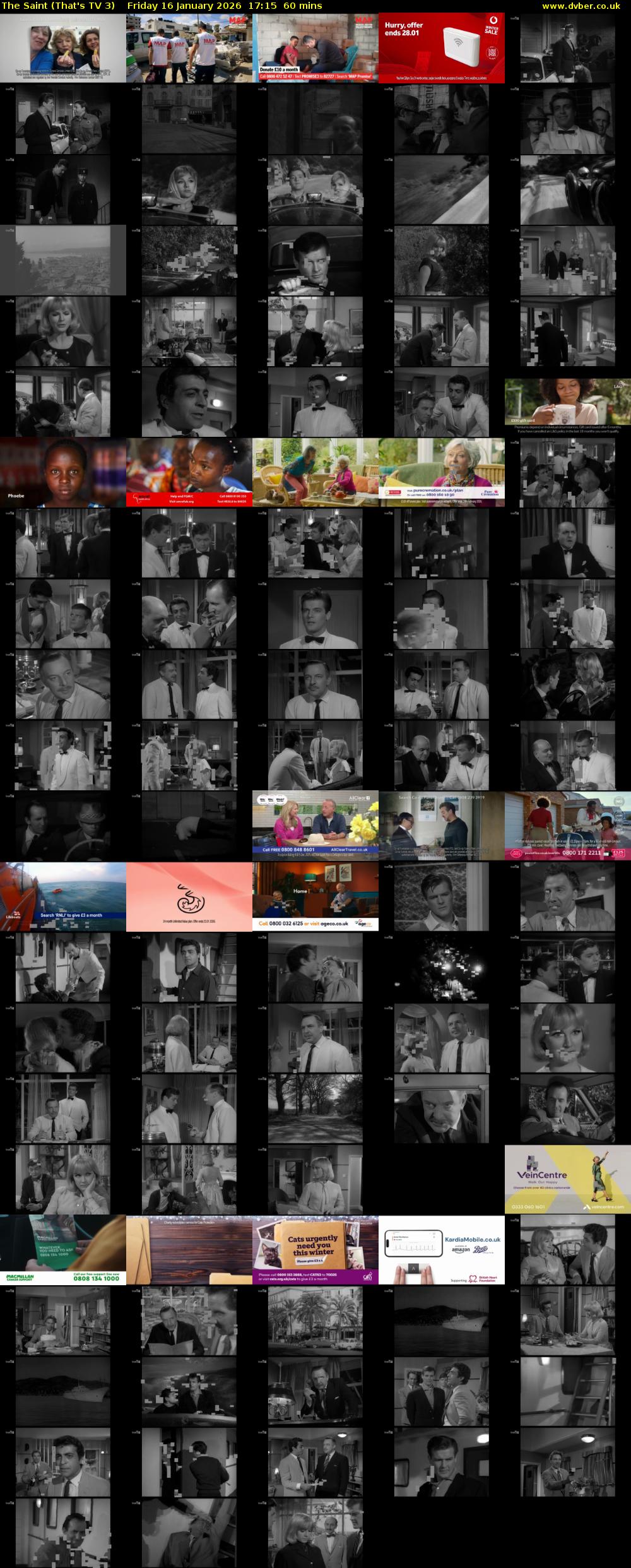 The Saint (That's TV 3) Friday 16 January 2026 17:15 - 18:15