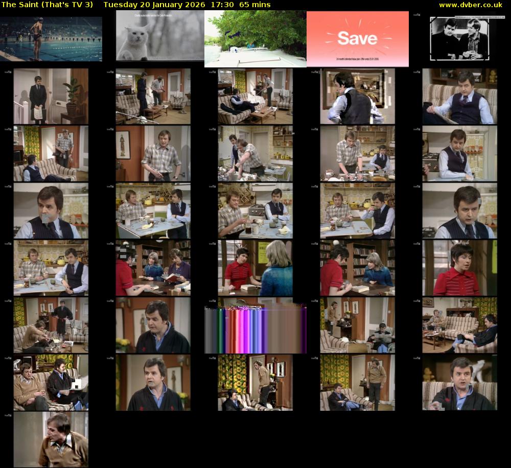 The Saint (That's TV 3) Tuesday 20 January 2026 17:30 - 18:35