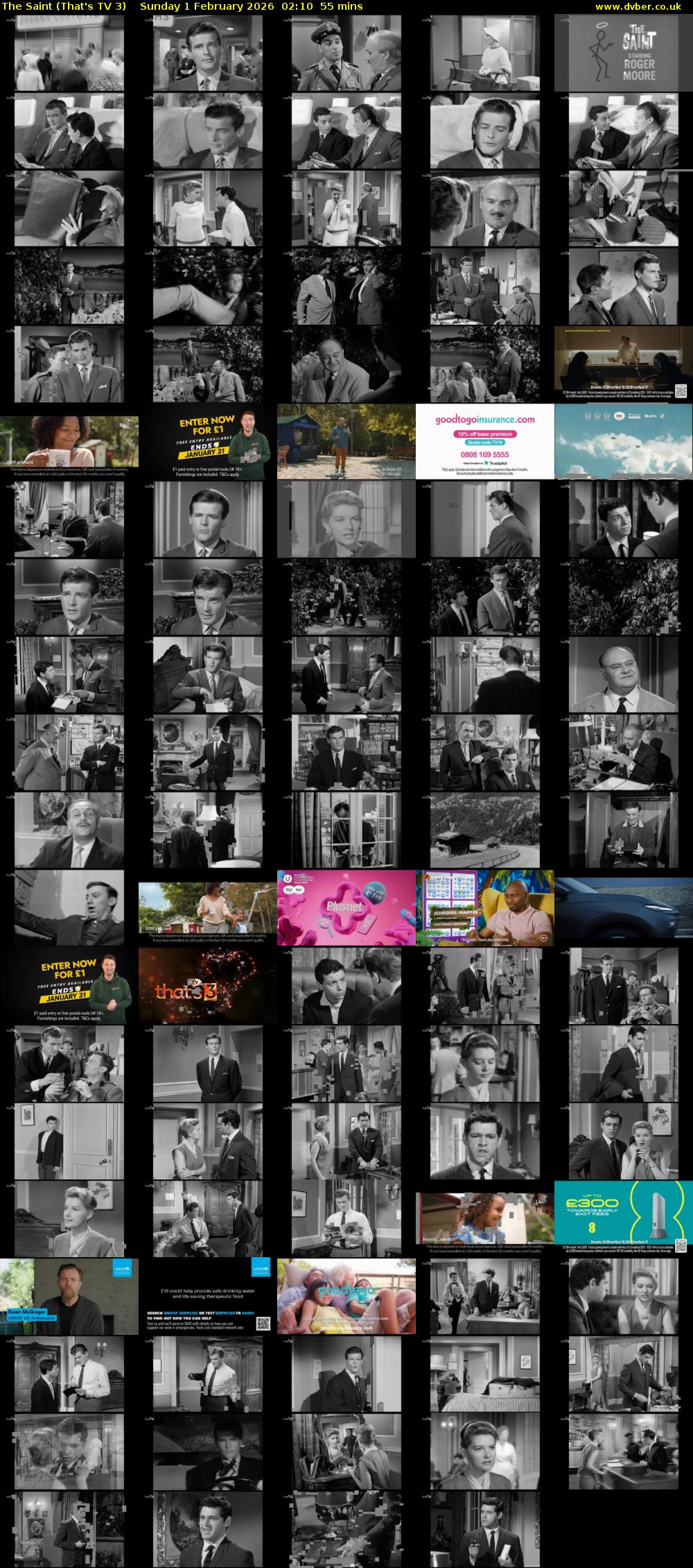 The Saint (That's TV 3) Sunday 1 February 2026 02:10 - 03:05