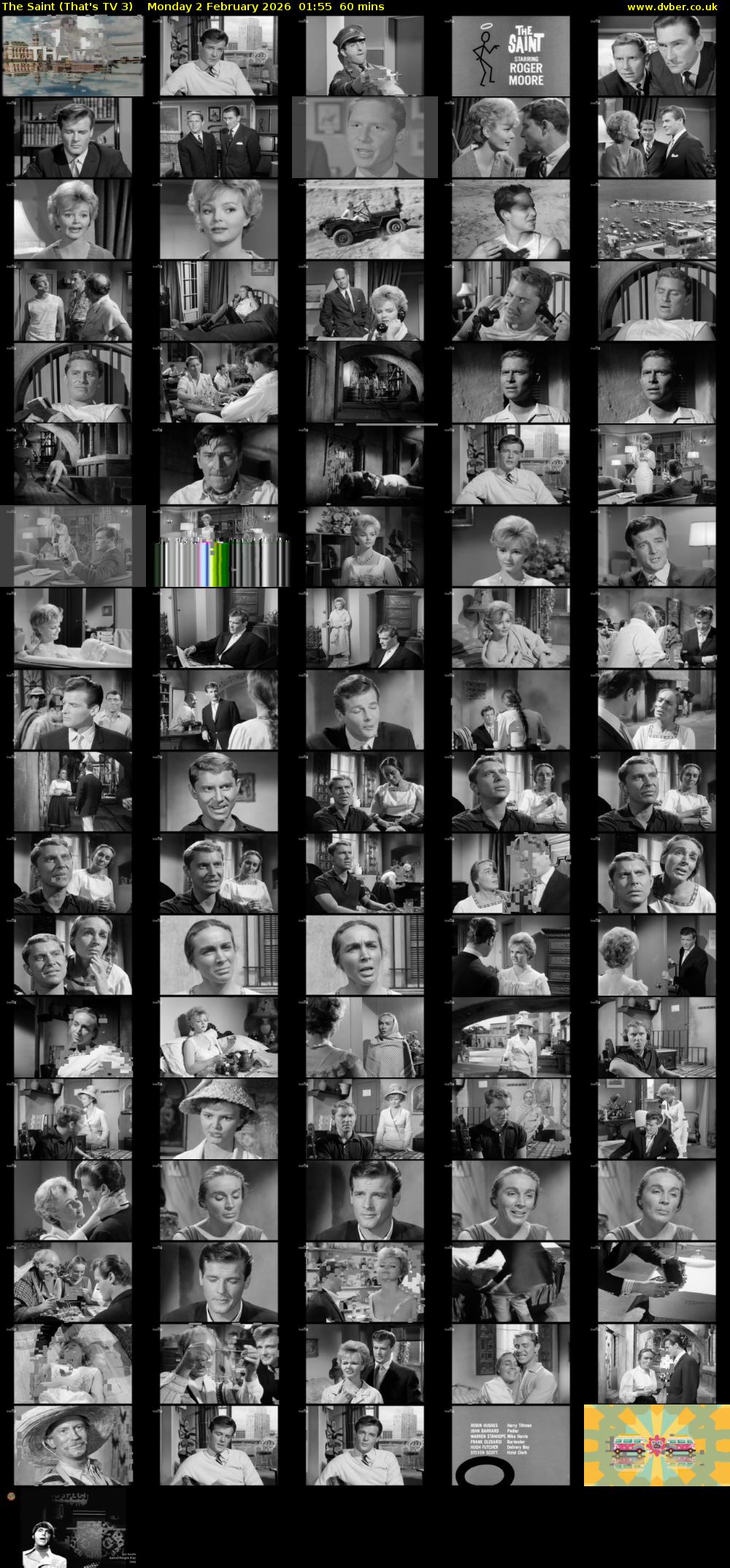 The Saint (That's TV 3) Monday 2 February 2026 01:55 - 02:55